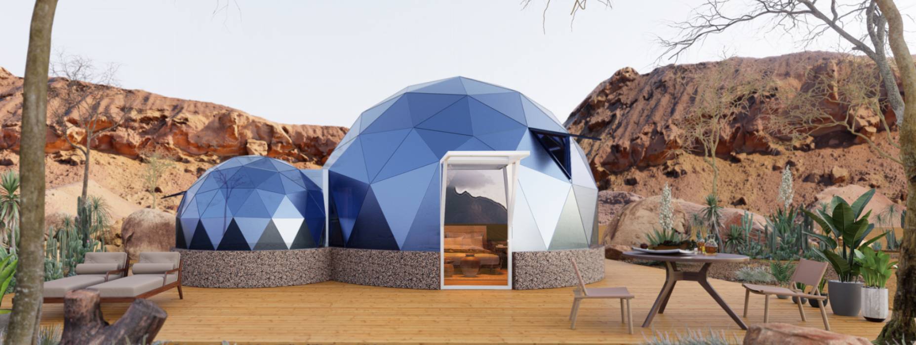 夏津县球形智能光伏玻璃星空房